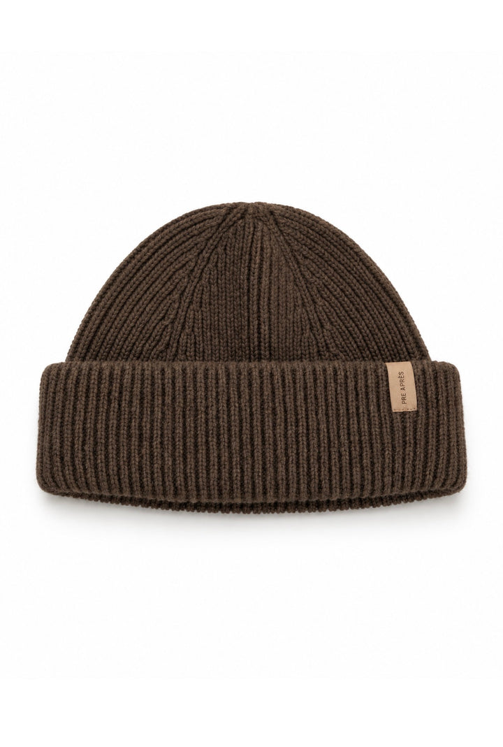 Wool Beanie - Soft Brown