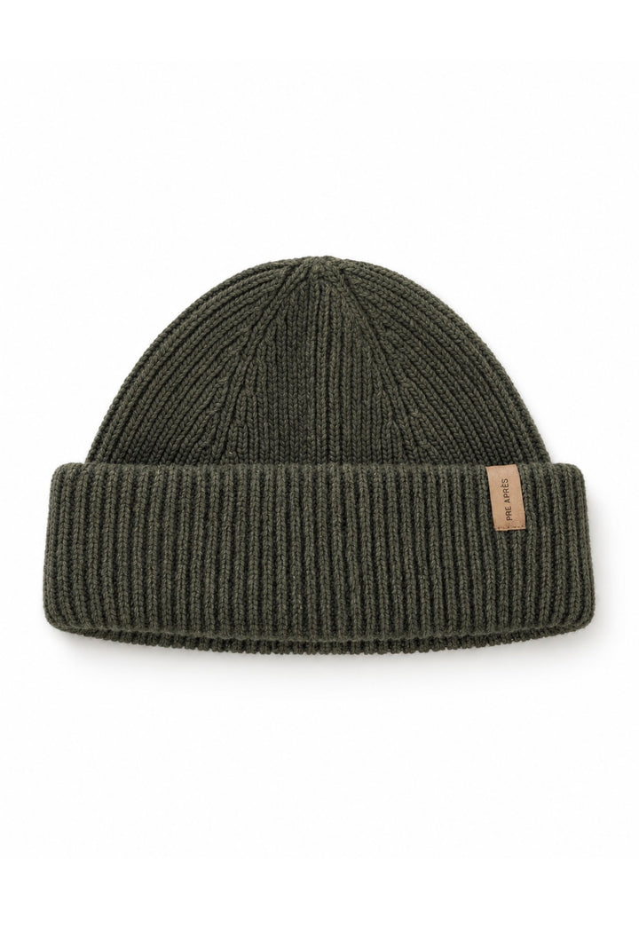 Wool Beanie - Green Stone