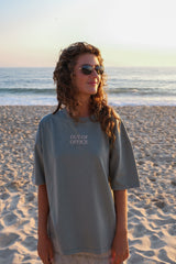 Out of Office Tee - Green Stone