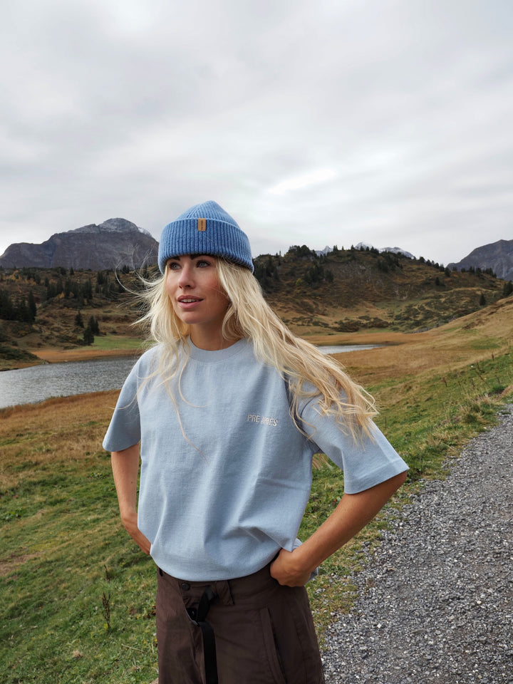 Base Tee - Blue Ice Melange