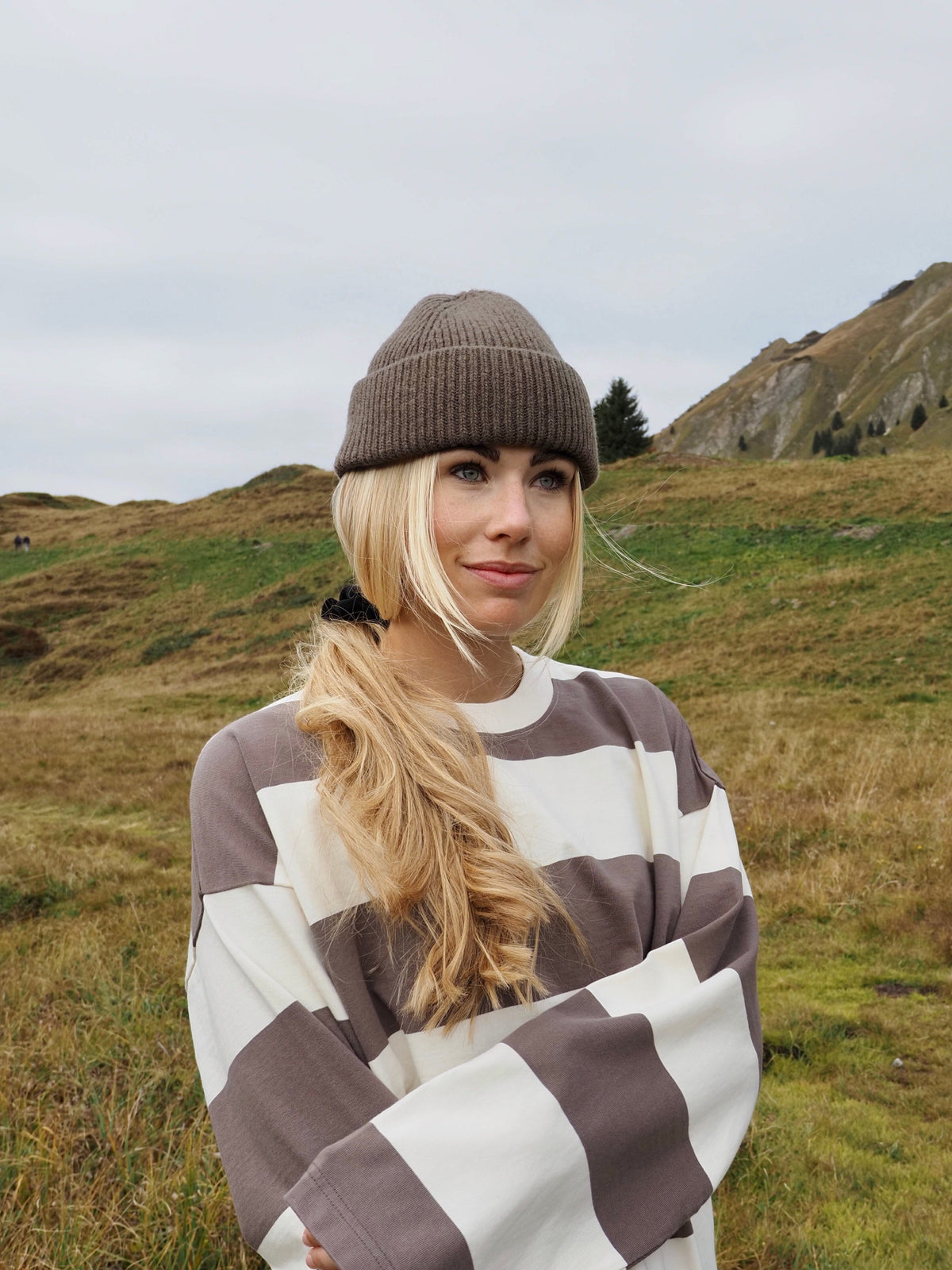 Wool Beanie - Soft Brown