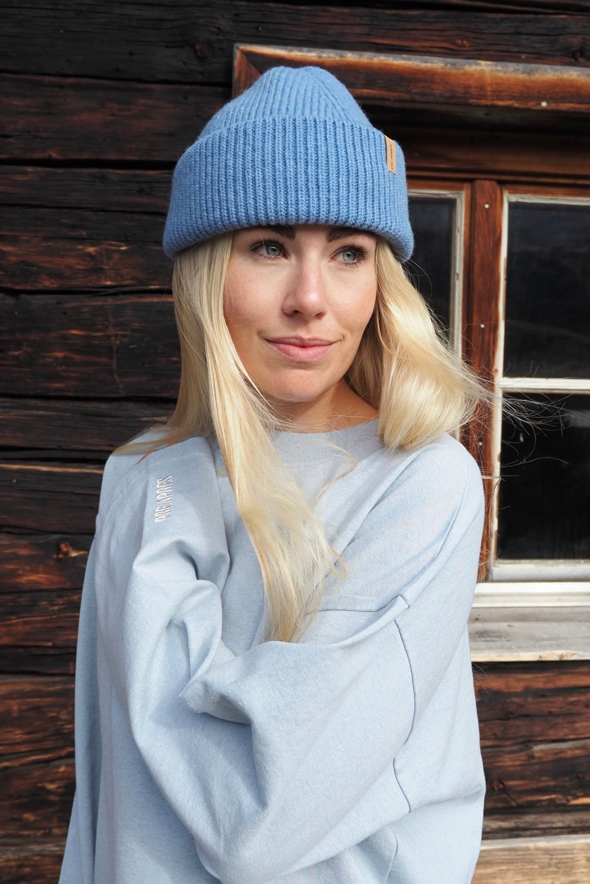 Wool Beanie - Blue Sky