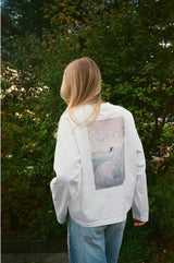 Boxy Cliff Long Sleeve - White