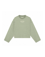 Logo Striped Long Sleeve - Green/Lime
