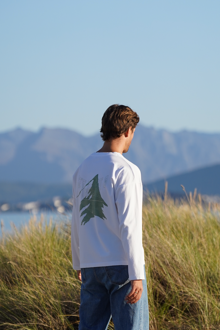 Native Long Sleeve - White/Sage