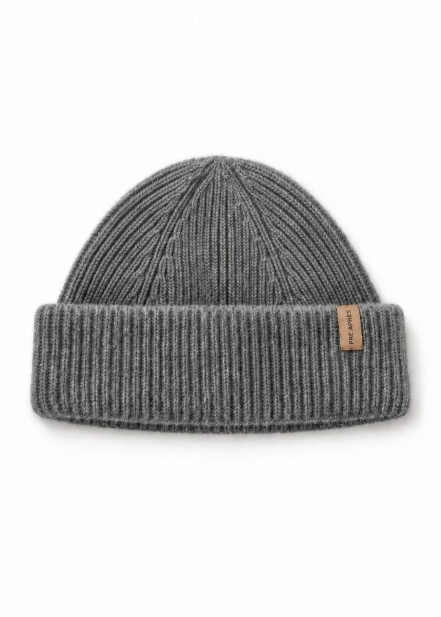 Wool Beanie - Granite Grey