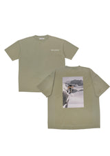 Drop Point Tee - Oil Green