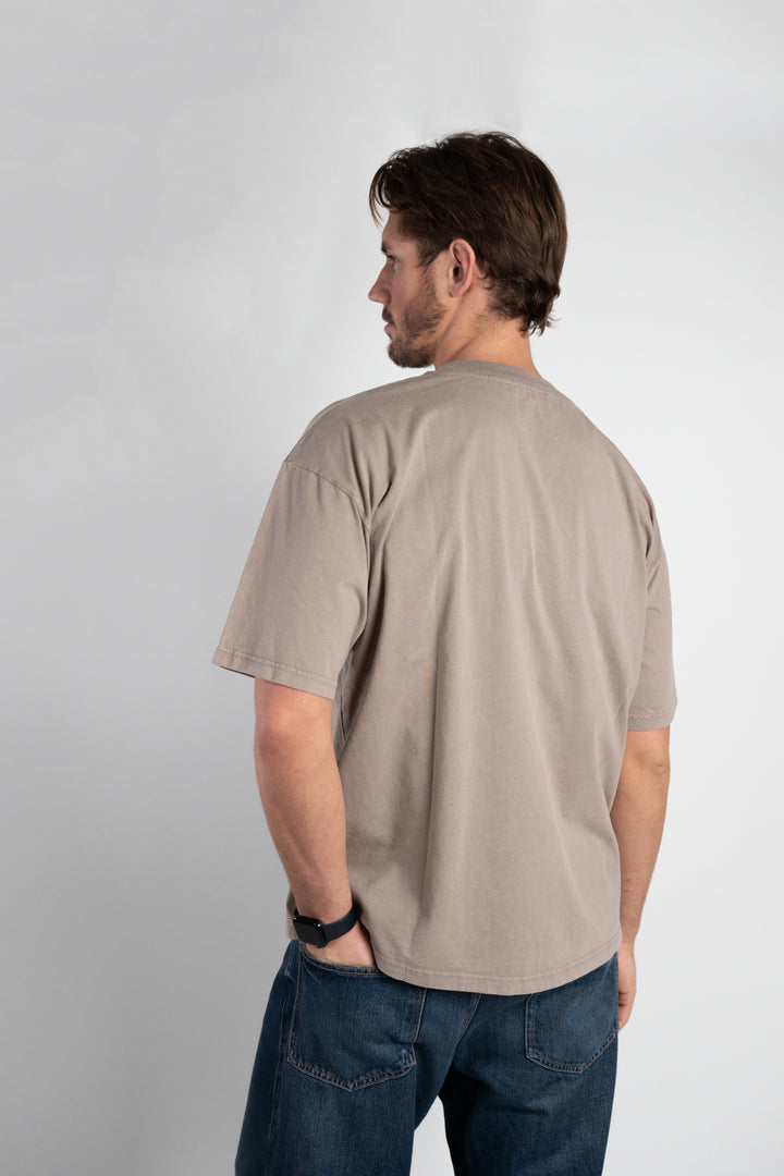 Base Washed Tee - Rustic Brown